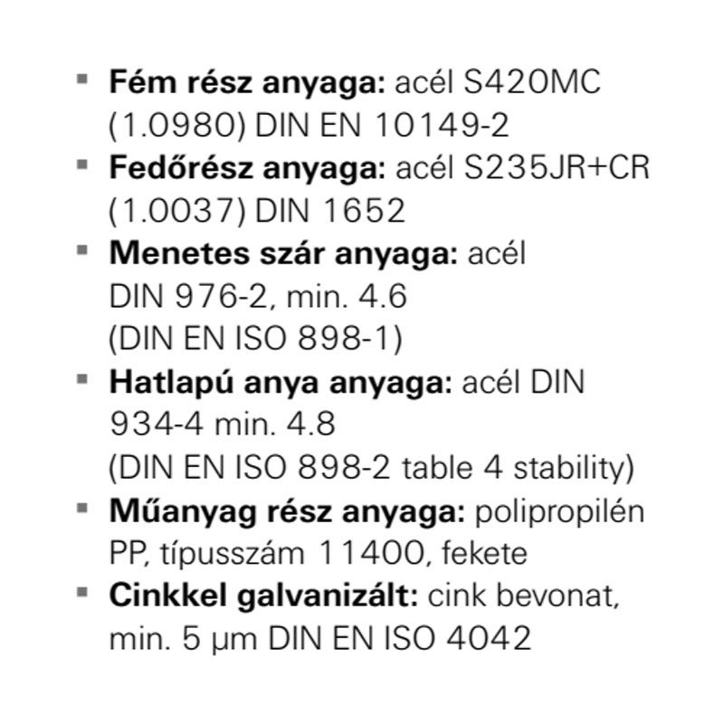 FISCHER 538653 KALAPÁCSFEJŰ CSAVAR M8*30 FHS CLIX (27/18,28/30 SÍNHEZ)  SZERELÉSI RENDSZER