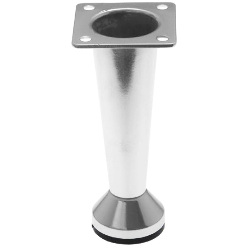 FOREST 10014110010 BÚTORLÁB 100mm MATT KRÓM KÚPOLT VÉG 43*43mm TALP  BÚTORTARTOZÉK