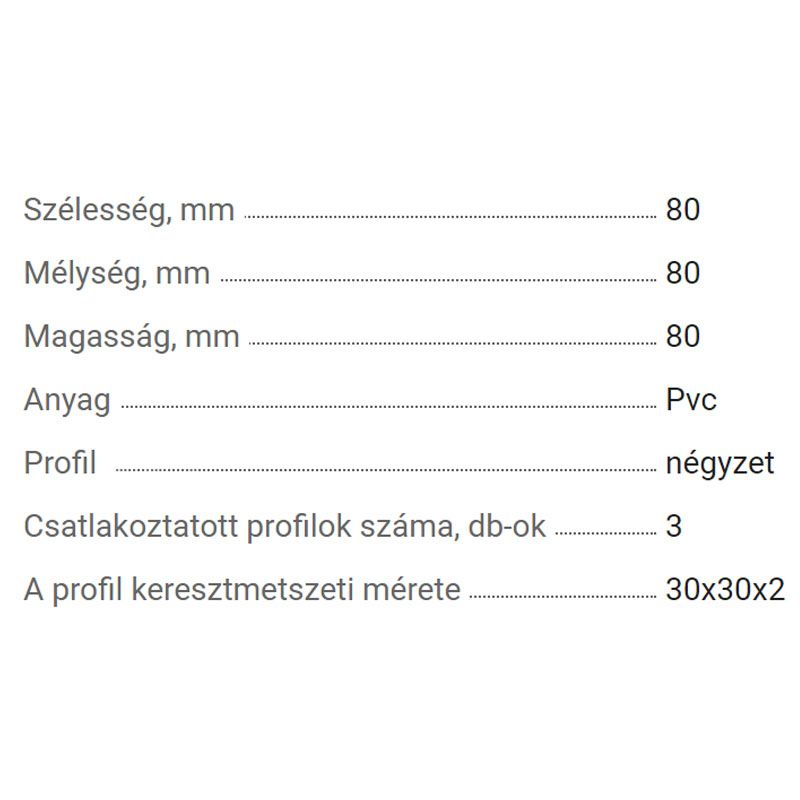 ZÁRTSZELVÉNY ÖSSZEKÖTŐ 30/30 3D SAROK MŰA. FEKETE 2 FAL VKF 15.0129.1 MŰANYAG ZÁRÓELEMEK