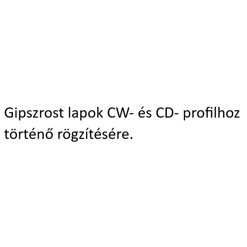 GIPSZROST CSAVAR D3,9*45 GIPSZKARTONHOZ-FOSZFÁTOZOTT IMPORT GIPSZKARTON- GIPSZROST CSAVAR