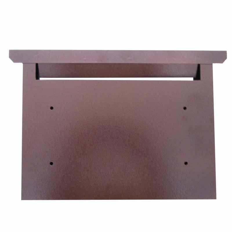 POSTALÁDA KÜLTÉRI FEKVŐ ANTIK-BRONZ KÜRTÖS KÉTOLD. MAGYAR POSTALÁDA, LEVÉLBEDOBÓ