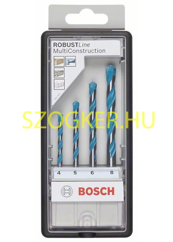 BOSCH 2607010521 KÖZETFÚRÓ UNIVERZÁLIS KÉSZLET D04-D08/04részes MULTICONSTR.  KÉSZLETEK