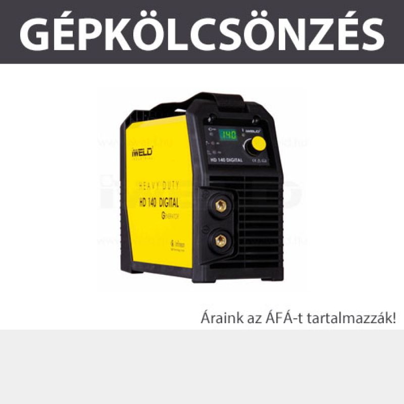 KÖLCSÖNZÉS HEG.INVERTER KAUCIÓ: 60.000.-  FT KÖLCSÖNZÉS IWELD HD140 HEGESZTÉS KÖLCSÖNZÉS HEG.INVERTER KAUCIÓ: 60.000.-  FT KÖLCSÖNZÉS IWELD HD140 HEGESZTÉS