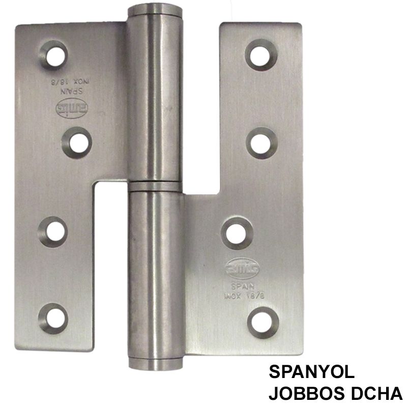 AJTÓPÁNT SZÖGLETES 100*88*3mm INOX JOBB/DCHA (MAGYAR BAL) MHA 478 -AMIG 426/4727 AJTÓVASALAT