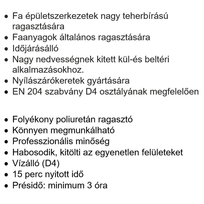 FARAGASZTÓ VÍZÁLLÓ 66A - 250gramm PU D4 SOUDAL 124661 RAGASZTÁSTECHNIKA