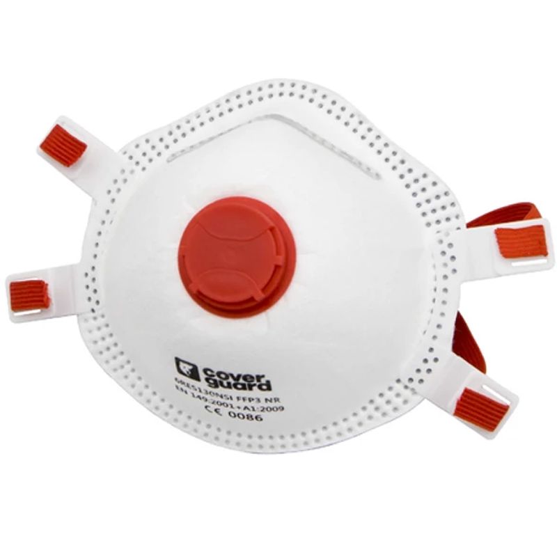 FÉLÁLARC RÉSZECSKESZŰRŐS FFP3 NR SZELEPES COVERGUARD 6RES130NSI LÉGZÉSVÉDŐK