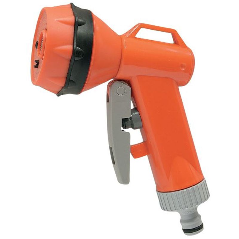 LOCSOLÓPISZTOLY NARANCS KUPLUNGHOZ NAGYFEJŰ 4 FUNKCIÓS SIROFLEX 4605/5 LOCSOLÁSTECHNIKA