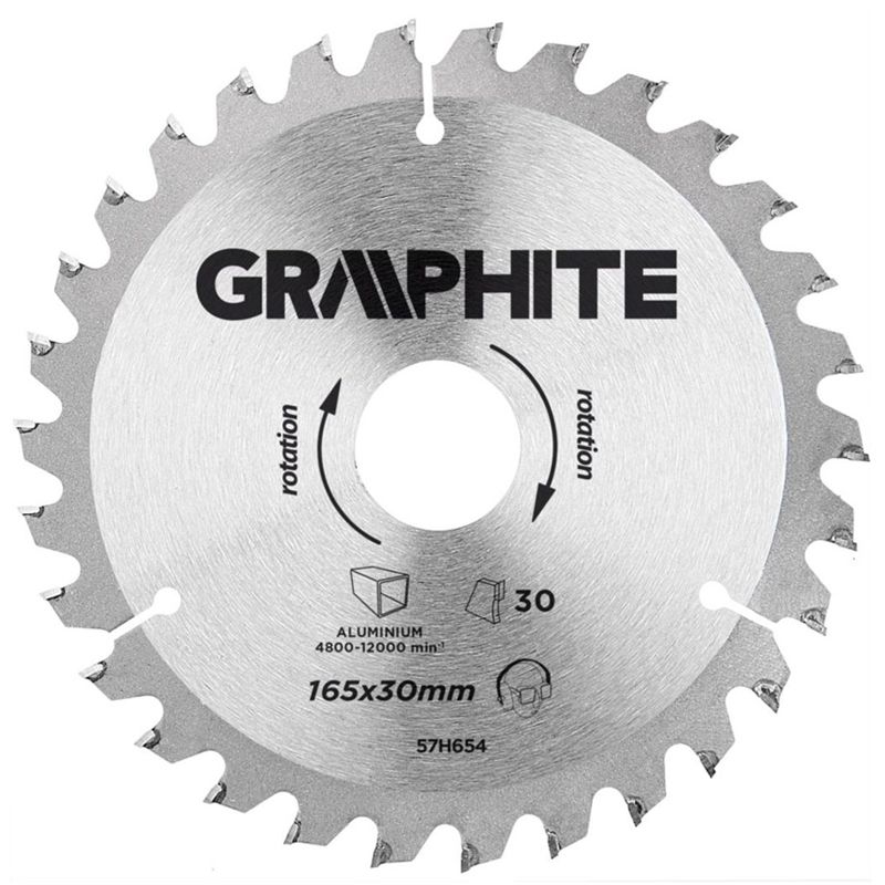 KÖRFŰRÉSZTÁRCSA D165*30/30F. ALUHOZ GRAPHITE 57H654 KÖRFŰRÉSZ TÁRCSA