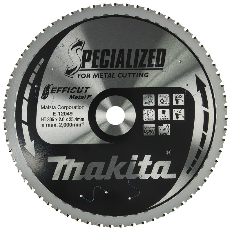 MAKITA E-12049 KÖRFŰRÉSZTÁRCSA D305*25,4/63F. FÉMEKHEZ  KÖRFŰRÉSZ TÁRCSA