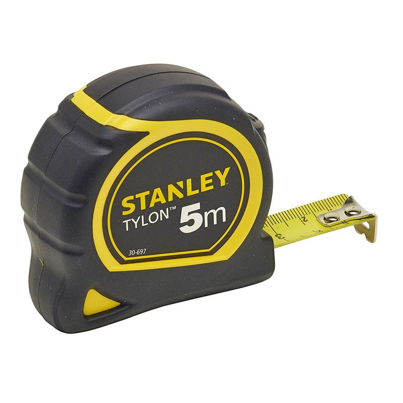 STANLEY 130697-030697 MÉRŐSZALAG05M/19mmGUMIBURKOLAT TYLON,NAGY KOPÁSÁLLÓSÁGÚSZALAG  MÉRŐESZKÖZÖK