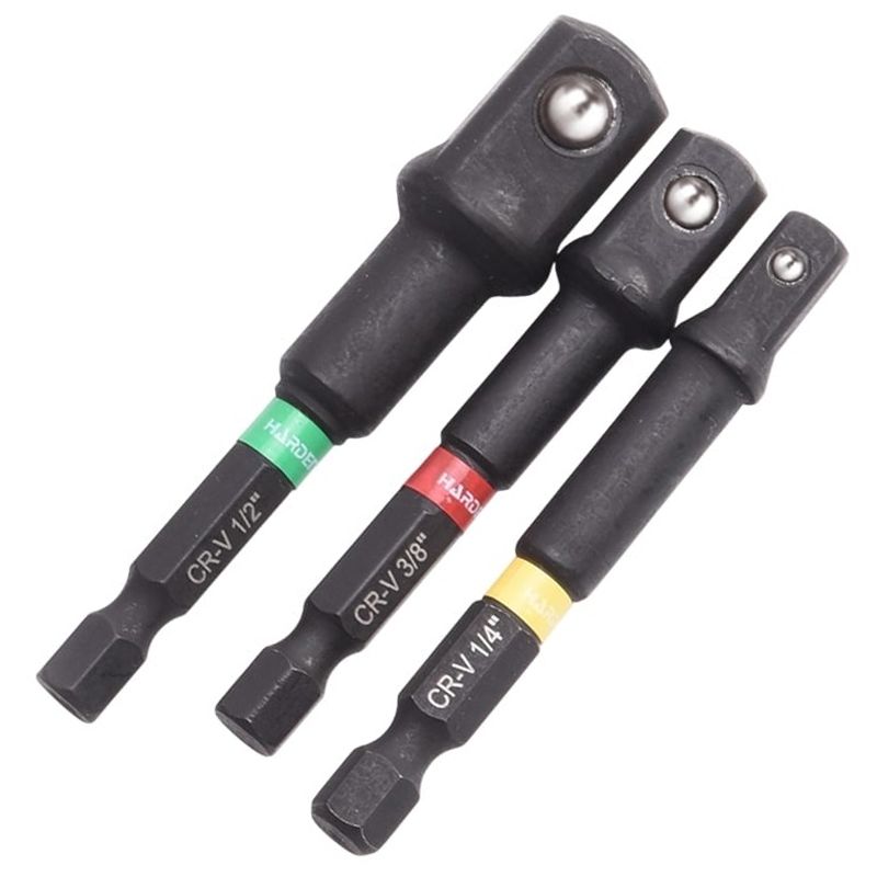 DUGÓKULCS ADAPTER KÉSZLET 1/4c-3/8c-1/2c 3DB-OS HARDEN HD-550733 SZERSZÁM-KULCSOK