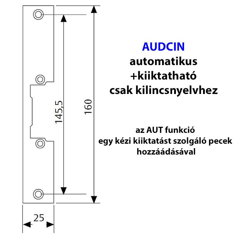 TESA CERAUDCIN AI ZÁRTEST ELLENDB EL. STANDARD IMPULZUS MŰK.KIKAPCSOLH. RÖVID  AJTÓZÁR