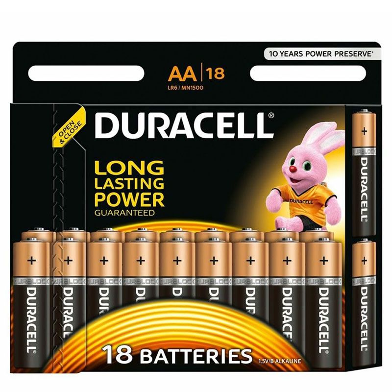 DURACELL MN1500 CERUZAELEM 1.5V AA LR6 BASIC 18DB/CSOMAG  ELEMEK ÉS TÖLTŐK