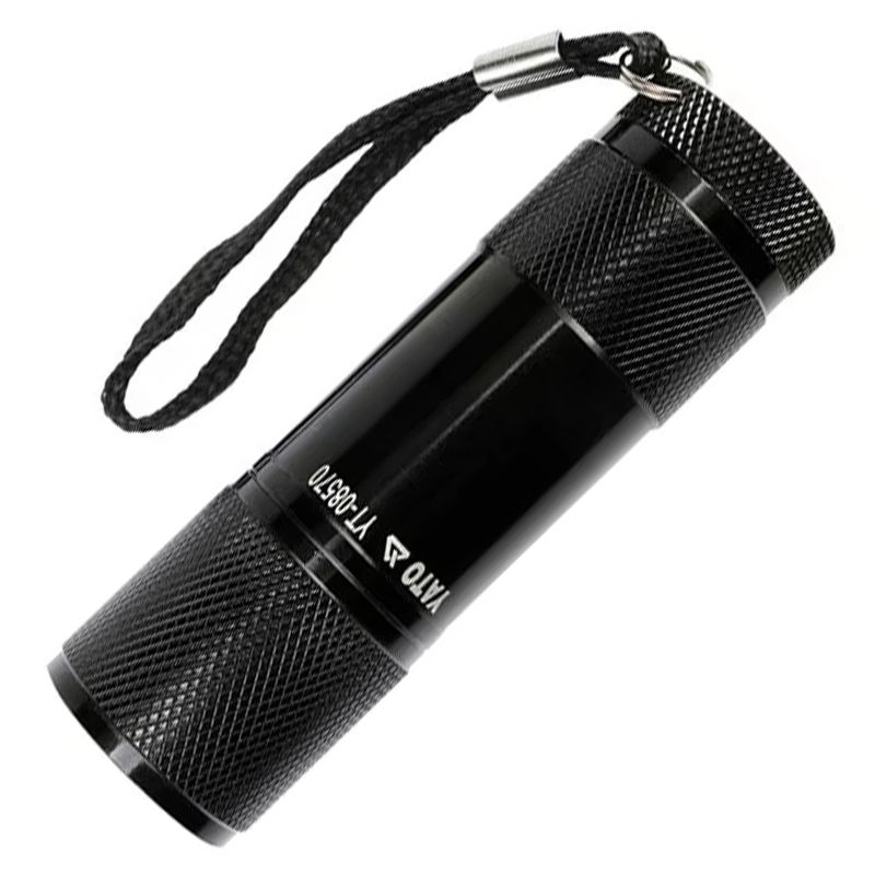 YATO 08570 ELEMLÁMPA LEDES 30lm ALU FEKETE 3AAA  LÁMPÁK ÉS REFLEKTOROK