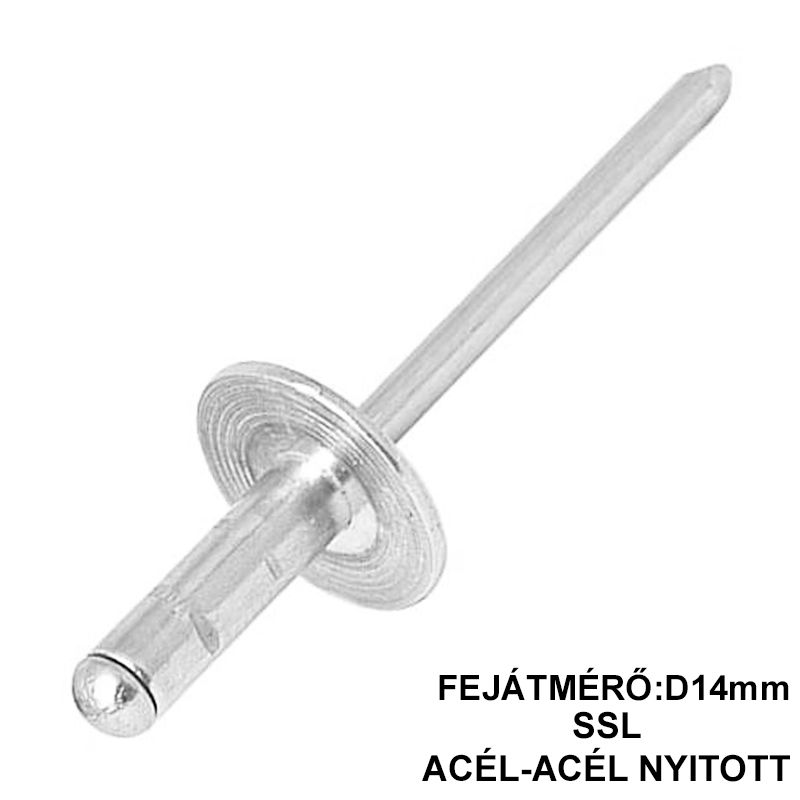 HÚZÓSZEGECS 5.9*20 ACÉL-ACÉL NAGYFEJŰ DSU SSL POPSZEGECS-HÚZÓSZEGECS