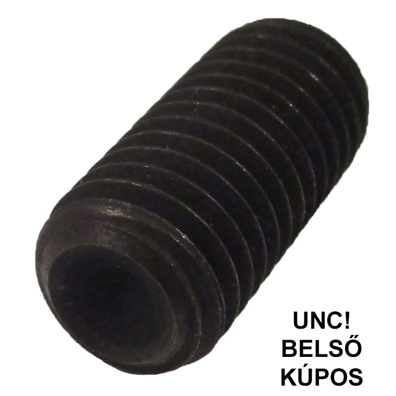 HERNYÓCSAVAR BK 1/2c*15mm DIN 916-45H UNC NAT.BELSŐKÚPOS IMPORT COLOS CSAVAROK