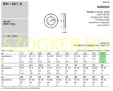 LAPOS ALÁTÉT STANDAR M06(D6,4) DIN 125A FEKETE HG. MAGYAR EGYEDI ALÁTÉTEK