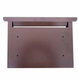 POSTALÁDA KÜLTÉRI FEKVŐ ANTIK-BRONZ KÜRTÖS KÉTOLD. MAGYAR POSTALÁDA, LEVÉLBEDOBÓ