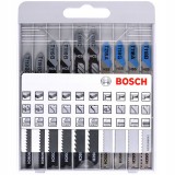 BOSCH 2607010630 DEKOPÍR FŰRÉSZLAP KÉSZLET 10DB-OS  FŰRÉSZELÉS