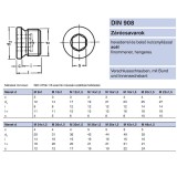 ZÁRÓCSAVAR BK PEREMES G3/4col DIN 908-5.8 NAT. IMPORT COLOS CSAVAROK