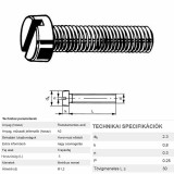 HFH CSAVAR M1.2*6 DIN 84 A2 INOX IMPORT METRIKUS CSAVAROK