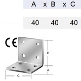 SAROKVAS STANDARD HG. 040*040*040/2.0-2,5 VORMANN 70904 TETŐSZERKEZETI ELEM