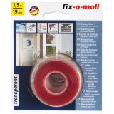 FIX-O-MOLL 4501 KÉTOLDALAS RAGASZTÓSZALAG 1,5M*19mm POWER-TECH.SZÍNTELEN  CSOMAGOLÓANYAG