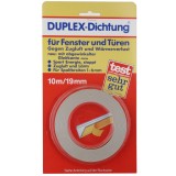 ABLAKSZIGETELŐ SZALAG 10M*19mm FEHÉR V ALAKÚ (LETEX) DUPLEX-DUPLO SZIGETELŐ SEGÉDANYAGOK