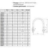 FISCHER 24417 U BILINCS M6*40*28 1/2col ETR 15-21 HG. (ANYÁVAL)  EMELÉSTECHNIKA TARTOZÉKOK