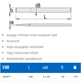 UNIOR 603477 BETONVÉSŐ LAPOS 240mm SIMA 666/6A KÉK SZÍNŰ  ÉPÍTŐIPARI SZERSZÁMOK