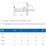 UNIOR 600772 GYERTYAKULCS KÉZI 21-115MM 185/2 CSŐ ALAKÚ  SZERSZÁM-KULCSOK