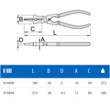 UNIOR 616493 HEGESZTŐ FOGÓ 180mm 436/4P  FOGÓK, CSIPESZEK