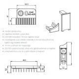 AJTÓKÜSZÖB AUTOMATA 830mm CCE.APPL. ALU-F1 RÁSZEGZŐS MAESTRO ASAPP830-A-2-F1 AJTÓVASALAT