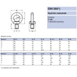 GYŰRŰSCSAVAR M48 DIN 580-C15 HG.  SPECIÁLIS KÖTŐELEMEK