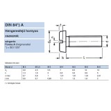 HFH CSAVAR M6*70 DIN 84 SÁRGARÉZ IMPORT METRIKUS SÁRGARÉZ CSAVAROK