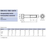 BK HENGERESFEJŰ M10*1.25*35 DIN 912 12.9 NAT. IMPORT METRIKUS CSAVAROK