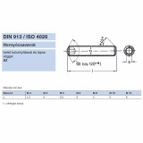 HERNYÓCSAVAR BK M4*10 DIN 913 A2 LAPOS INOX  METRIKUS CSAVAROK