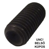 HERNYÓCSAVAR BK 1/4c*12mm DIN 916-45H UNC NAT.BELSŐKÚPOS IMPORT COLOS CSAVAROK