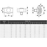 KÖTÉLSZORÍTÓ BILINCS D3 HG. SIMPLEX IMPORT 00603 EMELÉSTECHNIKA TARTOZÉKOK