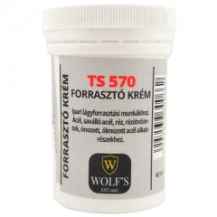 FORRASZTÓ KRÉM 40ml IPARI LÁGYFORR.MUNKÁKHOZ WOLFS TS570 FORRASZTÓANYAG