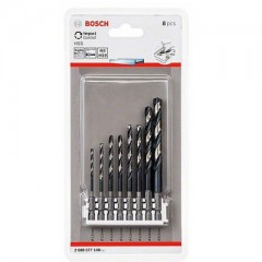 BOSCH 2608577140 CSIGAFÚRÓ BIT KÉSZLET HSS 08 db-os (2, 5-8, 5)  KÉSZLETEK