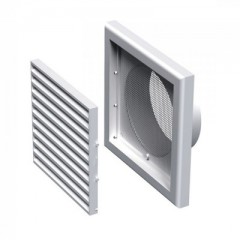 SZELLŐZŐRÁCS MŰANYAG FALI 154*154mm VENTS MV 100V -  SZELLŐZÉSTECHNIKA