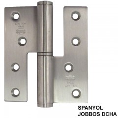 AJTÓPÁNT SZÖGLETES 100*88*3mm INOX JOBB/DCHA (MAGYAR BAL) MHA 478 -AMIG 426/4727 AJTÓVASALAT