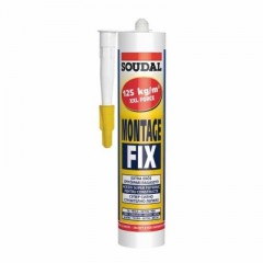 RAGASZTÓ ÉPÍTÉSI MONTAGE-FIX EXTRA ERŐS 280ML OLDÓSZERMENT. SOUDAL 123108 RAGASZTÁSTECHNIKA