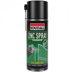 ZINC SPRAY 400ML 98 % CINK (MATT) SOUDAL 155885 SZERELÉSI, KARBANTARTÁSI ANYAG