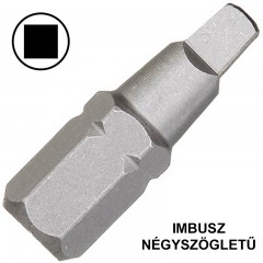 BEHAJTÓHEGY 01*25mm NÉGYSZÖGLETŰ-IMBUSZ 1/4c C6,3 WERA 868/1Z BIT ÉS BEHAJTÓ HEGYEK